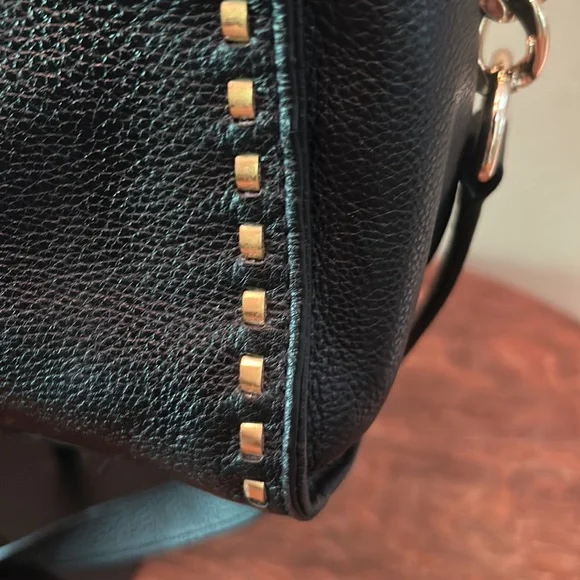 Michael Michael Kors Hamilton Whipstitched Black Pebbled Leather EW Tote - Picture 6 of 15